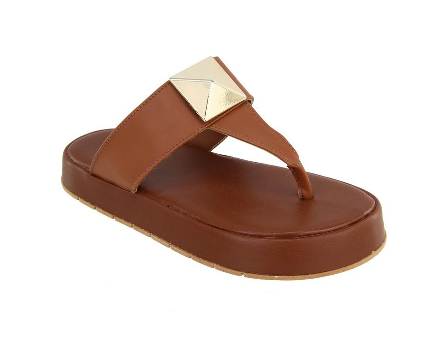 Sandália Flatform Barbara Caramelo | KUENTO SHOES